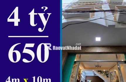BÁN NHÀ 4 TẦNG, 6 PN, 6WC, 40M2, TÂN QUY, QUẬN 7 - DƯỚI 5 TỶ - SỔ HỒNG CHÍNH CHỦ